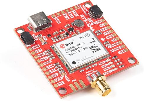 SparkFun GPS-RTK-SMA Kit - Includes GPS breakout- Magnetic Mount Antenna- Ground Plate & USB-C Cable - u-Blox ZED-F9P & RTK- High precision accuracy in milimeters- Both Rover & Base station operations in Saudi Arabia