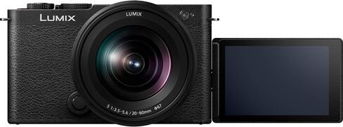 كاميرا باناسونيك LUMIX S9 مدمجة بإطار كامل بدون مرآة مع عدسة تثبيت F3.5-5.6 L مقاس 20-60 مم لمنشئي المحتوى - أسود - حزمة مع بطاقة ذاكرة 2X سعة 64 جيجابايت + بطاريات إضافية + مصباح فيديو LED والمزيد in Saudi Arabia