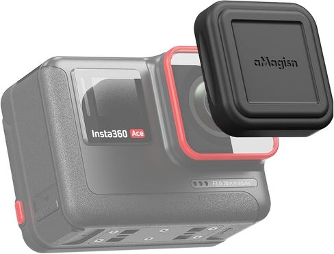 غطاء العدسة الواقي من السيليكون متوافق مع عدسة Insta360 Ace/Ace Pro، حافظة Ace الواقية من ملحقات الكاميرا الرياضية (Ace Pro) in Saudi Arabia
