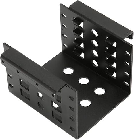 2.5In Hard Drive Cage 2.5In Hard Drive Rack Aluminium Alloy 2.5In HDD Mounting Rack Aluminium Alloy Hollow Design High Hardness 2.5In Hard Drive Cage for 2.5In IDE HDD Ssd (Black) in Saudi Arabia