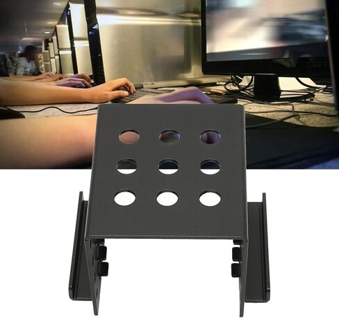 2.5In Hard Drive Cage 2.5In Hard Drive Rack Aluminium Alloy 2.5In HDD Mounting Rack Aluminium Alloy Hollow Design High Hardness 2.5In Hard Drive Cage for 2.5In IDE HDD Ssd (Black) in Saudi Arabia