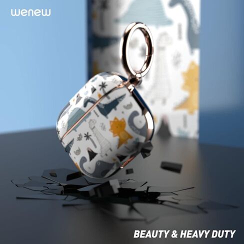 case for AirPods 3, AirPod 3 case for Women, AirPods 3rd Generation case, Key Chain, LED Visible, Heavy Duty, Support Wireless Charging (Blue) in Kuwait