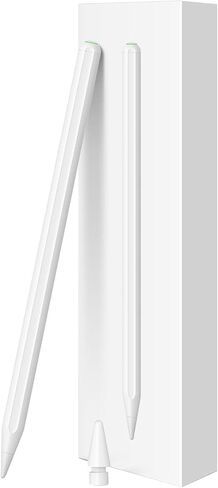 iPad Pencil 2nd Generation with Magnetic Wireless Charging, 2X Fast Charge for Apple Ipad, Compatible with iPad Pro 11 in 1/2/3/4, iPad Pro 12.9 in 3/4/5/6, iPad Air 4/5, iPad Mini 6 in Saudi Arabia