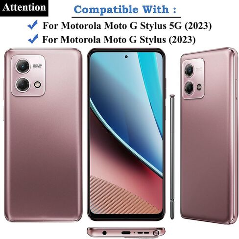 Moto G Stylus 2023 قلم بديل Moto G Stylus S Pen لموتورولا Moto G Stylus 5G 2023 6.5 بوصة جميع إصدارات قلم اللمس مع فتح بطاقة Sim قطع غيار إصلاح الإخراج باللون الذهبي الوردي in Kuwait