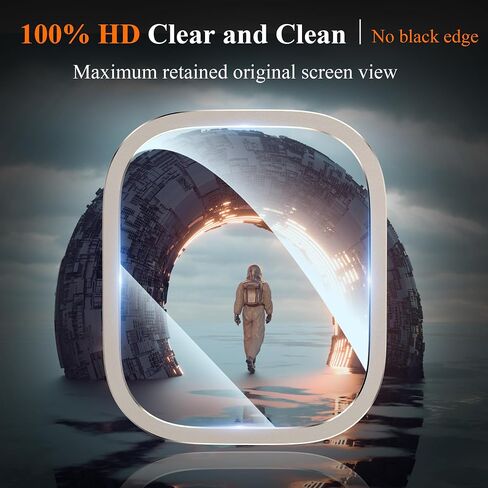 YMHML for Apple Watch Ultra 2 Screen Protector Case 49mm, 2023 Titanium Alloy Frame with Tempered Glass, Waterproof Bubble-Free HD Clear Full Protective Cover for iWatch Ultra 2/1 Accessories 2 Pack in Saudi Arabia
