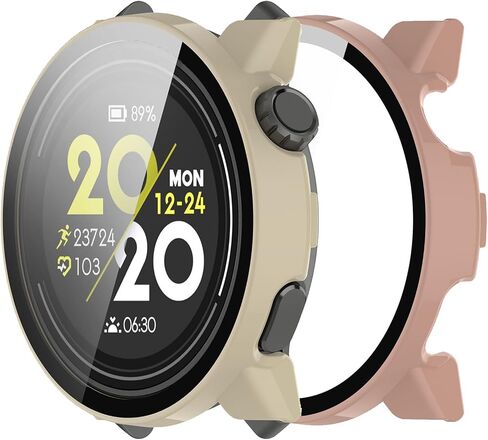 Screen Protector Case Compatible with Coros Pace 3 Smart Watch Screen Protector for Coros Pace 3 PC+Tempered Glass Full Coverage Bumper (6 Pack) in Saudi Arabia