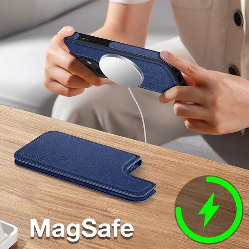 for iPhone 12 Pro Max 6.7" Phone case[Compatible magsafe][Back Flip Folio Wallet Cases][Magnetic 2-in-1 Detachable][RFID Blocking] Shockproof Women Men Cover for Apple 12 ProMax Light Brown in Saudi Arabia