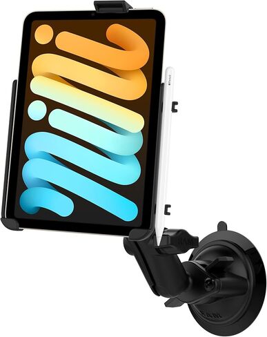 حامل ذاكرة الوصول العشوائي بقفل ملتوي لجهاز Apple iPad mini 6 RAM-B-166-AP36U للزجاج الأمامي للسيارة in Kuwait