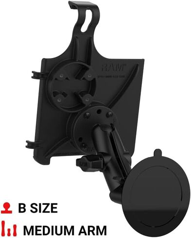 حامل ذاكرة الوصول العشوائي بقفل ملتوي لجهاز Apple iPad mini 6 RAM-B-166-AP36U للزجاج الأمامي للسيارة in Kuwait