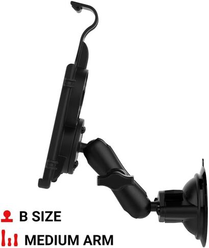 حامل ذاكرة الوصول العشوائي بقفل ملتوي لجهاز Apple iPad mini 6 RAM-B-166-AP36U للزجاج الأمامي للسيارة in Kuwait