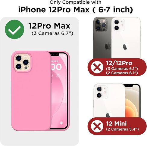 for iPhone 12 Pro Max Case, [2X Camera Protector + 2X Screen Protector], Full-Body Silicone Shockproof Protective Cover, Microfiber Lining Phone Case for iPhone 12 Pro Max 6.7", Azure Blue in Saudi Arabia