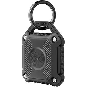Waterproof Airtag Keychain Holder Case,Screw Full Cover Compatible with Apple Air Tag Tracker Key Ring Air Tags Protective Cover, TPU Case for Keys, Bags, Luggage and Pet Collar