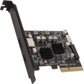 PCIe Type C USB3.2 GEN2 10Gbps Type C with Front Type E, High Speed,Gold Plated Pin, Stable Performance for Desktop PCs