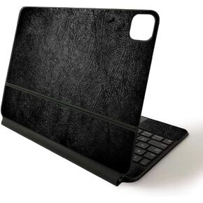 MightySkins Skin for Apple Magic Keyboard for iPad Pro 11-inch (2020) - Sushi | Protective, Durable, and Unique Vinyl Decal wrap Cover, Black Leather (APIPSK1120-Black Leather)