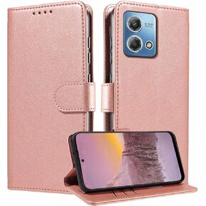 JanCalm for Moto G Stylus 5G 2021 Wallet Case,[RFID-Blocking Card Holder/Cash Slots][Stand Feature][Magnetic Clasp] Leather Protective Flip Cases Folio Cover for Moto G Stylus 5G 2021 (Black)