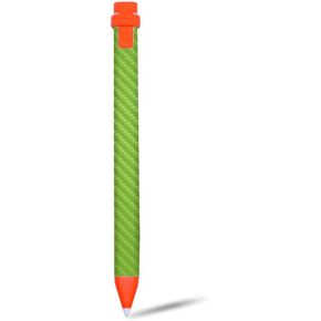 MightySkins Carbon Fiber Skin for Logitech Crayon Digital Pencil iPad (6th gen) - Baby Blue | Protective, Durable Textured Carbon Fiber Finish | Easy to Apply | Made in The USA