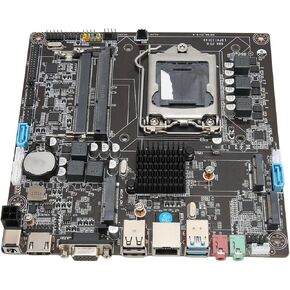 H81 LGA 1150 Motherboard, Dual Channel DDR3 Micro ITX Computer Motherboard, M.2 Support, 2 SATA Gaming Motherboard for Core I3 I5 I7 4th 5th Generation CPU