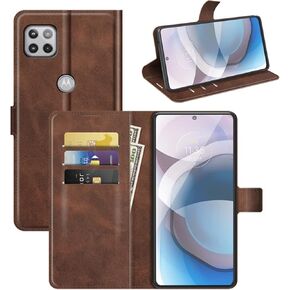 Flip Case for Motorola One 5G UW Ace Wallet PU Leather Magnetic Protective Cellphone Case for Moto One 5G Ace 2021 Folio Book Cover with Stand (Black)