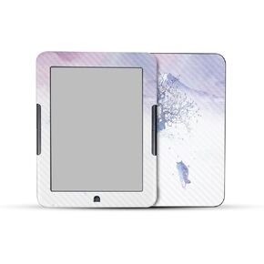 Carbon Fiber Tablet Skin Compatible with Barnes & Noble Nook GlowLight 4e (2022) - Long Way to Fuji - Premium 3M Vinyl Protective Wrap Decal Cover - Easy to Apply | Crafted in The USA by MightySkins
