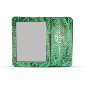 Carbon Fiber Tablet Skin Compatible with Barnes & Noble Nook GlowLight 4e (2022) - Vintage Paisley - Premium 3M Vinyl Protective Wrap Decal Cover - Easy to Apply | Crafted in The USA by MightySkins