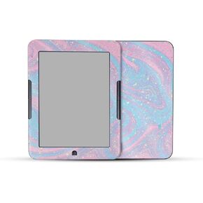 Glossy Glitter Tablet Skin Compatible with Barnes & Noble Nook GlowLight 4 (2021) - Cotton Candy Swirl - 3M Vinyl Protective Wrap Decal Cover - Easy to Apply | Crafted in The USA by MightySkins