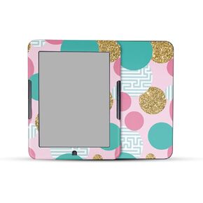 Tablet Skin Compatible with Barnes & Noble Nook GlowLight 4 (2021) - Golden Bubbles - Premium 3M Vinyl Protective Wrap Decal Cover - Easy to Apply | Crafted in The USA by MightySkins