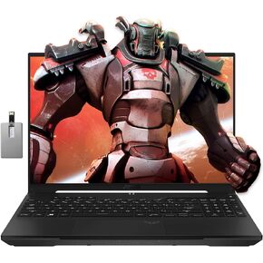 asus TUF A16 16'' FHD 165Hz Gaming Laptop, AMD Ryzen 7-7735HS, Radeon RX7600S V8G Graphics, 16GB DDR5 RAM, 512GB PCIe SSD, RGB Backlit Keyboard, Wi-Fi 6, HD Camera, Black, Win 11 Pro, 32GB USB Card