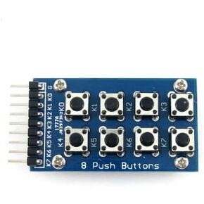 Waveshare 8 Push Buttons 2x4 8 Keypad Buttons Module Accessory board matrix Keypad