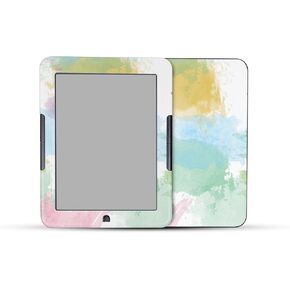 Tablet Skin Compatible with Barnes & Noble Nook GlowLight 4 (2021) - Watercolor White - Premium 3M Vinyl Protective Wrap Decal Cover - Easy to Apply | Crafted in The USA by MightySkins