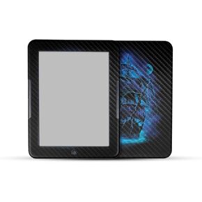 غلاف الكمبيوتر اللوحي من ألياف الكربون متوافق مع Barnes & Noble Nook GlowLight 4 (2021) - Pirate Storm - غطاء لاصق واقٍ من الفينيل 3M ممتاز - سهل الاستخدام | صُنع في الولايات المتحدة الأمريكية بواسطة MightySkins
