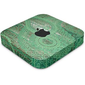 Carbon Fiber Skin Compatible with Apple Mac Mini M2 (2023) - Vintage Paisley - Premium 3M Vinyl Protective Decal Cover - Easy to Apply | Crafted in The USA by MightySkins
