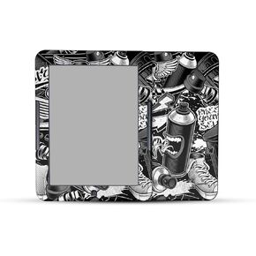 Carbon Fiber Tablet Skin Compatible with Barnes & Noble Nook GlowLight 4 (2021) - Blue Meanies - Premium 3M Vinyl Protective Wrap Decal Cover - Easy to Apply | Crafted in The USA by MightySkins