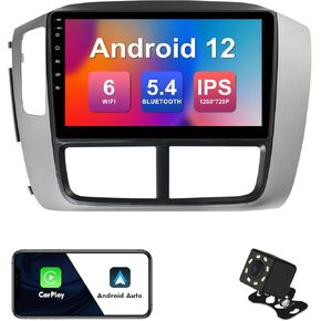 2+32G 9-inch Android 12 Car Stereo for Honda Pilot 2006-2008 IPS Touchscreen Screen Car Radio with Carplay & Android Auto Support Backup Camera GPS FM Navi BT SWC