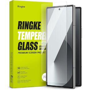 Ringke Cover Display Glass [Shatterproof Coverage] Compatible with Samsung Galaxy Z Fold 6 Screen Protector for Exterior Cover Display, Tempered Glass Screen Protector - 2 Pack