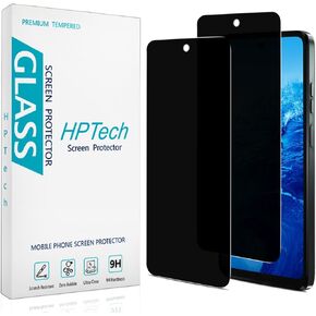 HPTech 2 Pack Privacy Screen Protector for Motorola Moto G 5G (2024) Anti Spy Tempered Glass, Bubble Free, Case Friendly