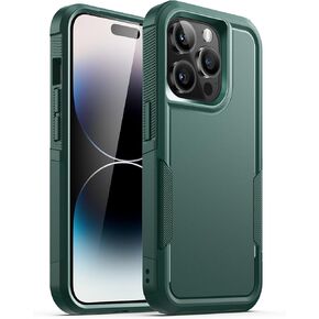 JETech Case for iPhone 14 Pro Max 6.7-Inch, Heavy Duty Dual-Layer Rugged Protection, Shockproof Protective Tough Phone Cover with Matte Back (Black)