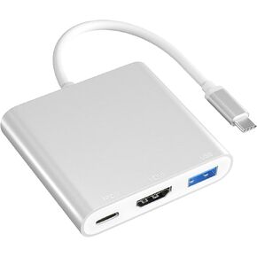 USB HUB HDMI Adapter, USB C to HDMI Multiport Adapter with 100W PD in Charging Port+USB3.0 Port Type C Multiport Dongle Compatible with ipad pro/MacBook Pro/Air/Switch and More