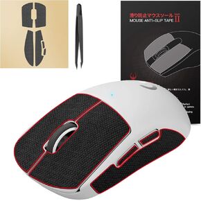 HOTLINEGAMES 2.0 Anti Slip Mouse Grip Tape Compatible with Logitech G Pro X Superlight Wireless Gaming Mouse Skins,Sweat Resistant,Cut to Fit,Easy to Apply,Professional Mice Upgrade