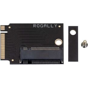 for Rog Ally Gaming Handheld Conversion 2230 to 2280 SSD Hard Drive High Capacity Adapter Board NVME M-Key NGFF M.2 PCIE 4.0 Gold Finger Adapter 90 Degree Upgrade Converter Black