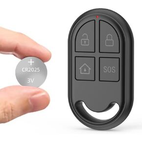 CPVAN Remote Control (2nd Generation) Compatible with The CPVAN CP2 Motion Sensor Alarm, CP7R Door Alarm for Kids, CP8 & CP9 Home Security System (Black)