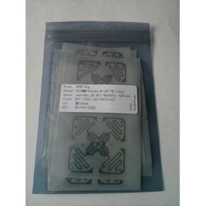 UHF RFID Tag Impinj H47 true 3D sticker 860-960MHZ Monza 4 915M EPC C1G2 ISO18000-6C can be used to RFID tag and label (Pack of 20)