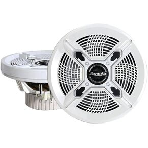 Bazooka MAC8100B 8-Inch Marine Coaxial Speaker - Set of 2 (Black)