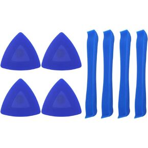 8 in 1 Pry Opening Tools Kit, 0.5mm Thin Plastic Guitar Picks and Dual Ends Nylon Spudger for Phone Laptop Tablet Computer Repair