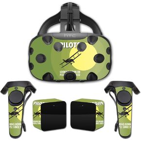 MightySkins Skin Compatible with HTC Vive – Pilots | Protective, Durable, and Unique Vinyl Decal wrap Cover | Easy to Apply, Remove, and Change Styles | Made in The USA