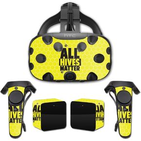 MightySkins Skin Compatible with HTC Vive – All Hives Matter | Protective, Durable, and Unique Vinyl Decal wrap Cover | Easy to Apply, Remove, and Change Styles | Made in The USA