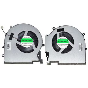 Replacement New CPU and GPU Cooling Fan for HP OMEN 7 Plus 17-CK 17-ck0054TX TPN-Q266 Series P/N EG75091S1-C010-S9A EG75091S1-C020-S9A DC12V 9.60W