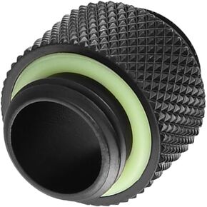 Corsair Hydro X Male 2Pcs G1 4 Thread Fitting Adapter Connector For Computer Water Cooling System Black Short(Mini pair wire short)