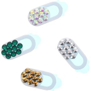 MERRYHAPY 4pcs Intelligent Cell Phone Blocker Rhinestones Protective case Smartphone Cover Webcam Cover Camera