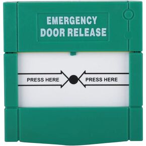 Emergency Door Release Break Glass Fire Alarm Green Security Alarm for Home Security