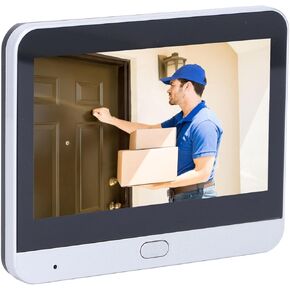 Door Peephole Camera, 4.3 Inches Video Doorbell Camera Digital Door Viewer with Monitor, 2MP 1080P HD 24H Surveillance, PIR Motion Detection Night for Home Security